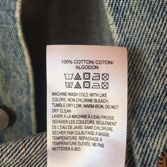 Jean Jacket 100% Cotton size small color blue Lucky - Picture 8 of 13